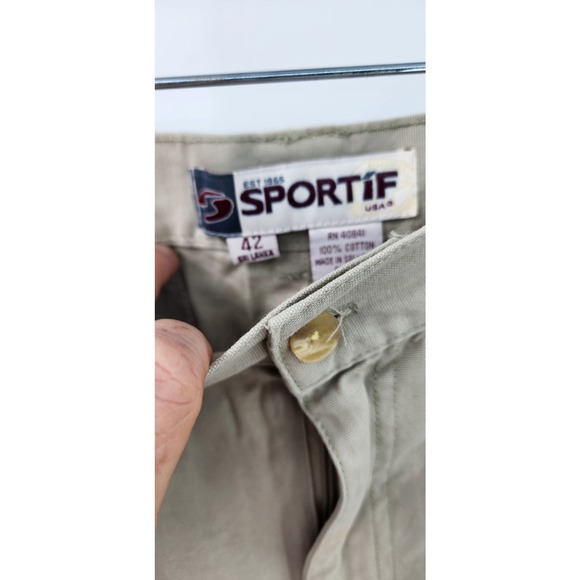 New NWT Sportif Sahara Convertible Pants In Wheat Size 42 - Picture 7 of 10